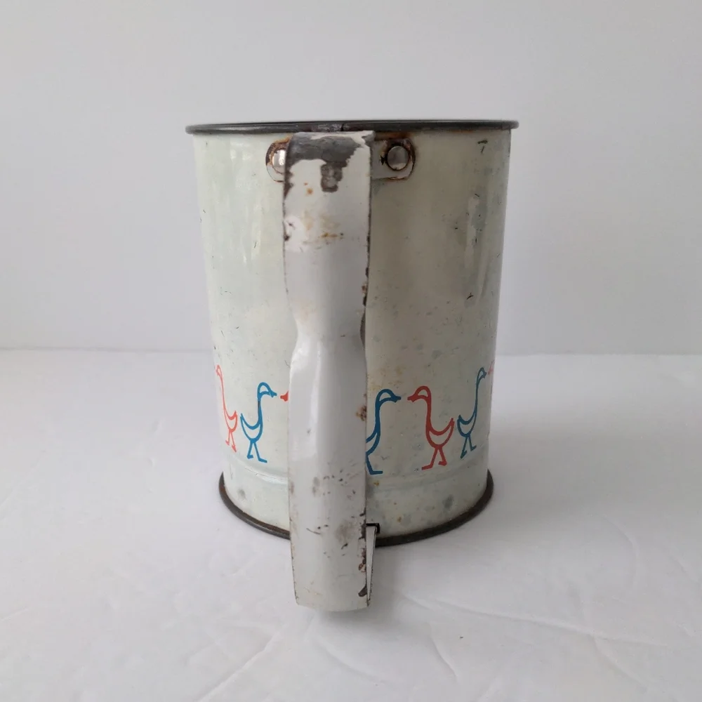 Androck Flour Sifter Geese Ducks Kitchen Vintage Collectibles